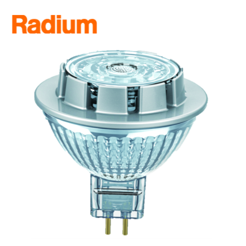 Radium Rétrofit LED basse tension, RL MR16 50 7.2W 12 WFL 827 GU5
