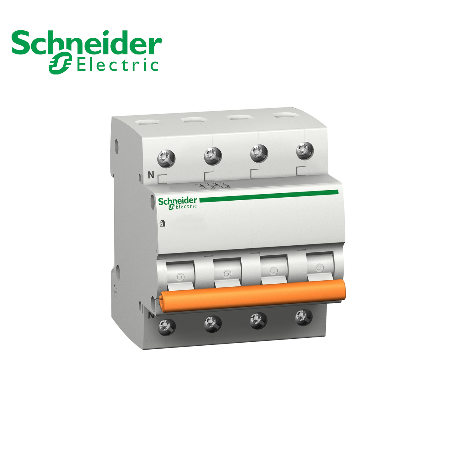 2P 6 ampères Schneider Electric 12514-Disjoncteur automatique magnétothermique Domae 6 kA Courbe C 