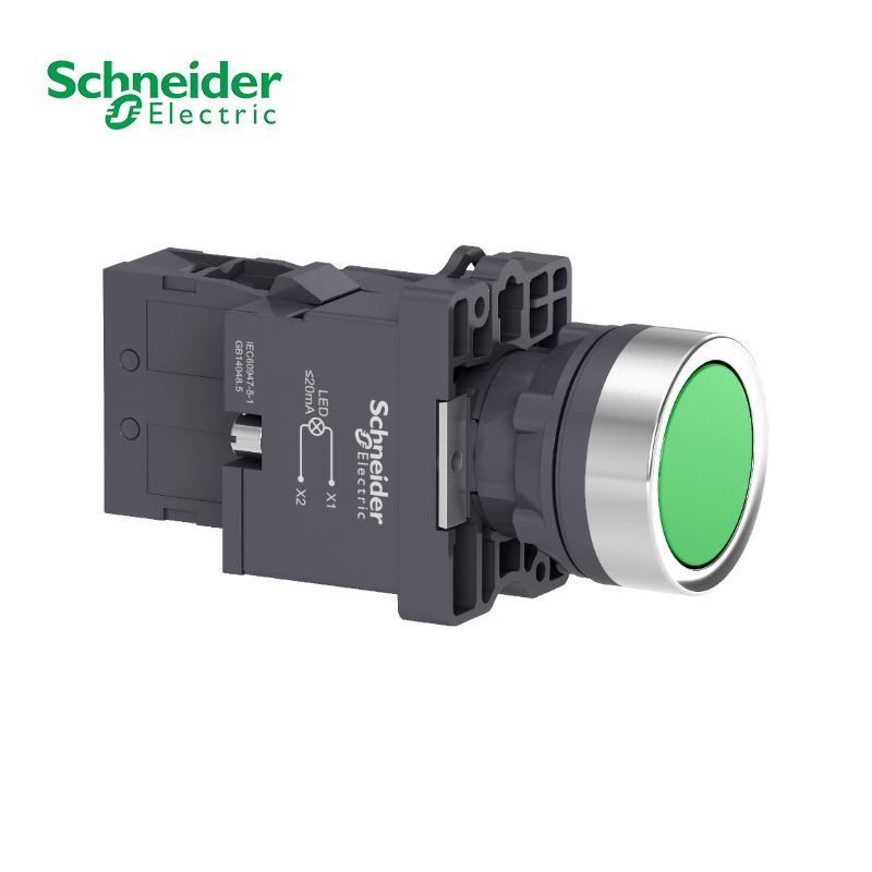 Bouton poussoir marche-arrêt 22 mm Schneider Electric | Sanifer