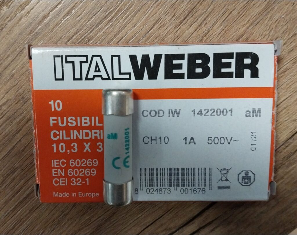 Fusible Italweber Ch P22 Ar 40A 690V – Référence 1472040