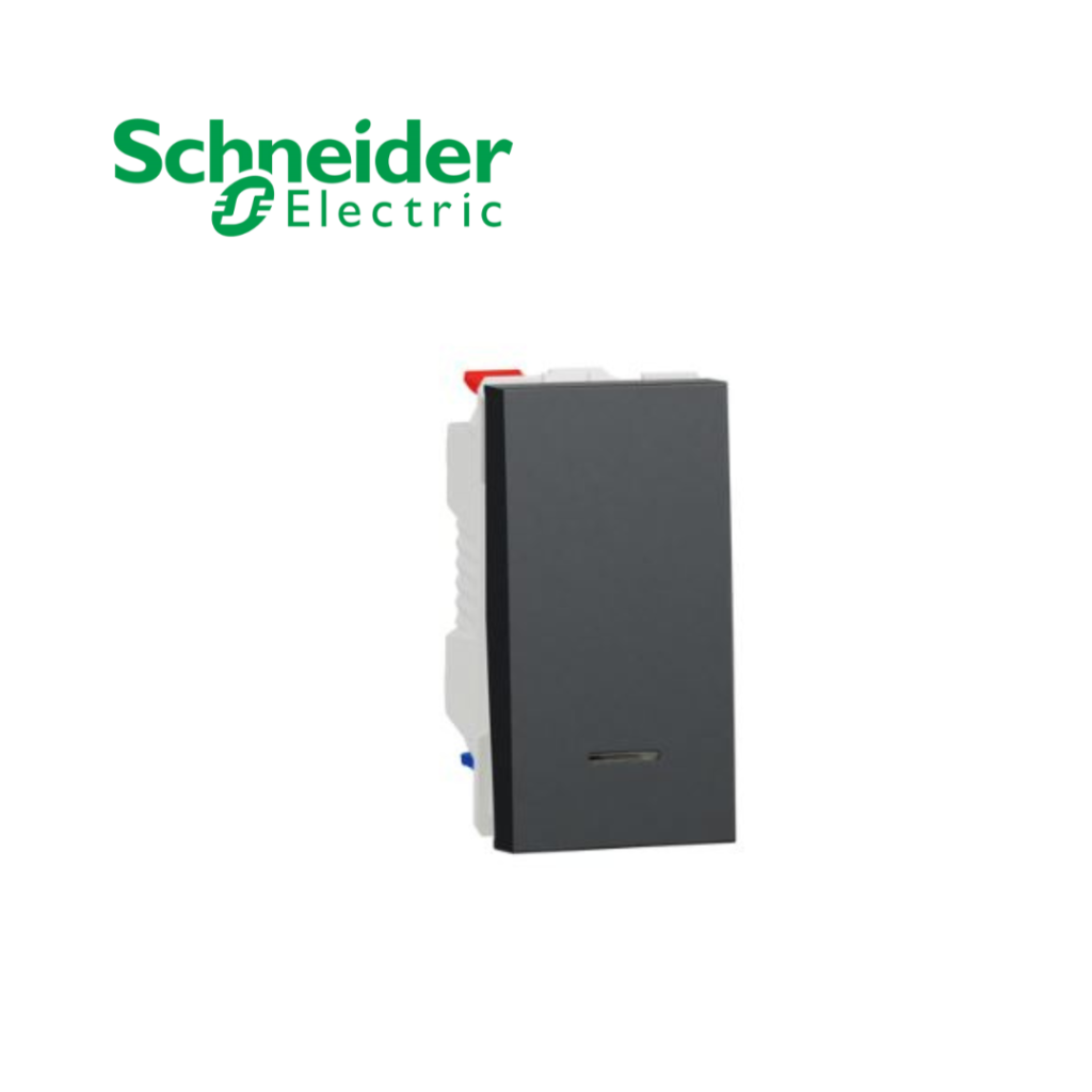 Schneider interrupteur va-et-vient lum témoin – 10A- 1 module NU310354S