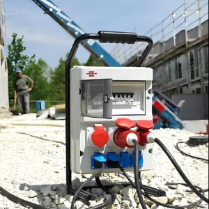 ** Coffrets de chantier, boitiers de distribution et consoles multiprises